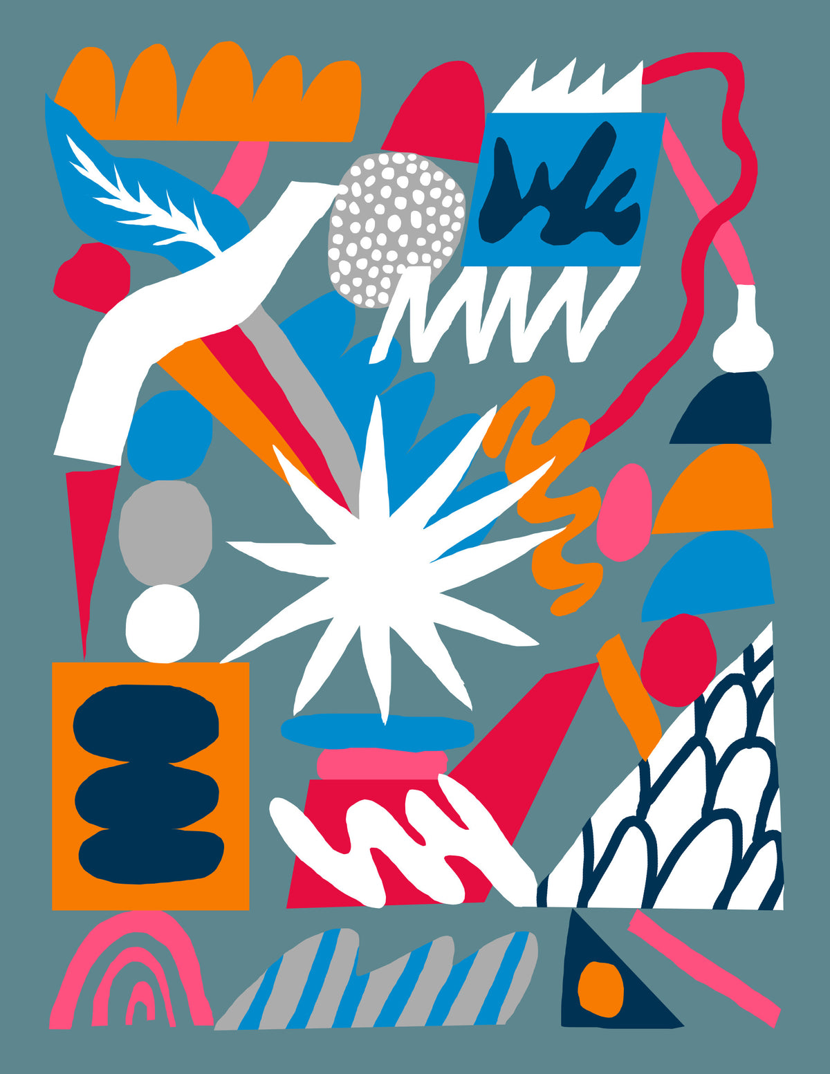 Chemistry Explosion Wall Mural in your room — zoomed