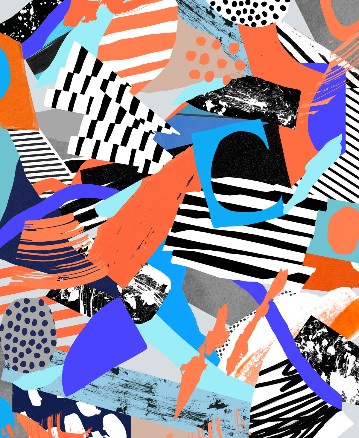 Orange dream Wall Mural in your room — zoomed