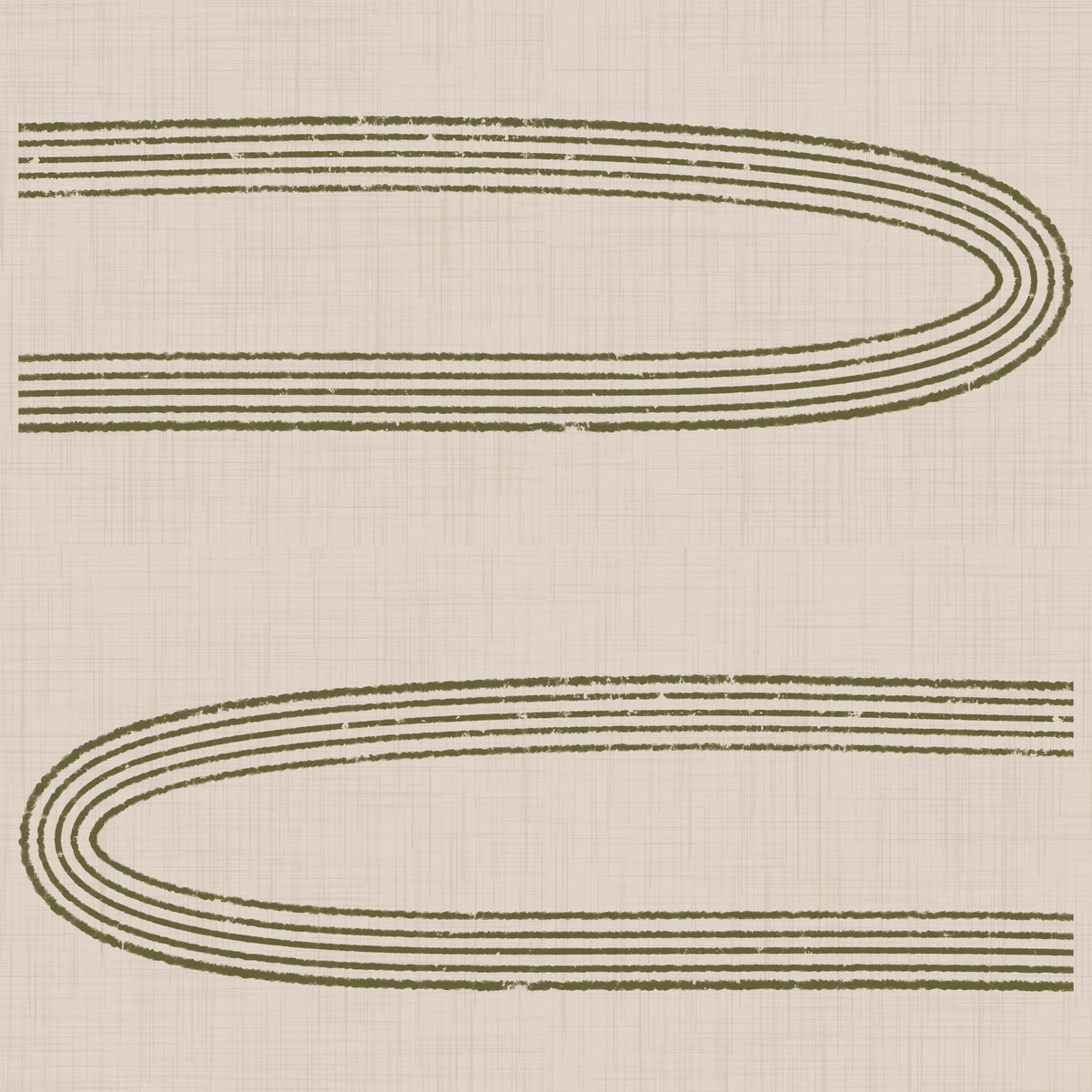 Retro Arch Lines - Sage & Olive Mid Century Modern Wallpaper⁠ in your room — zoomed