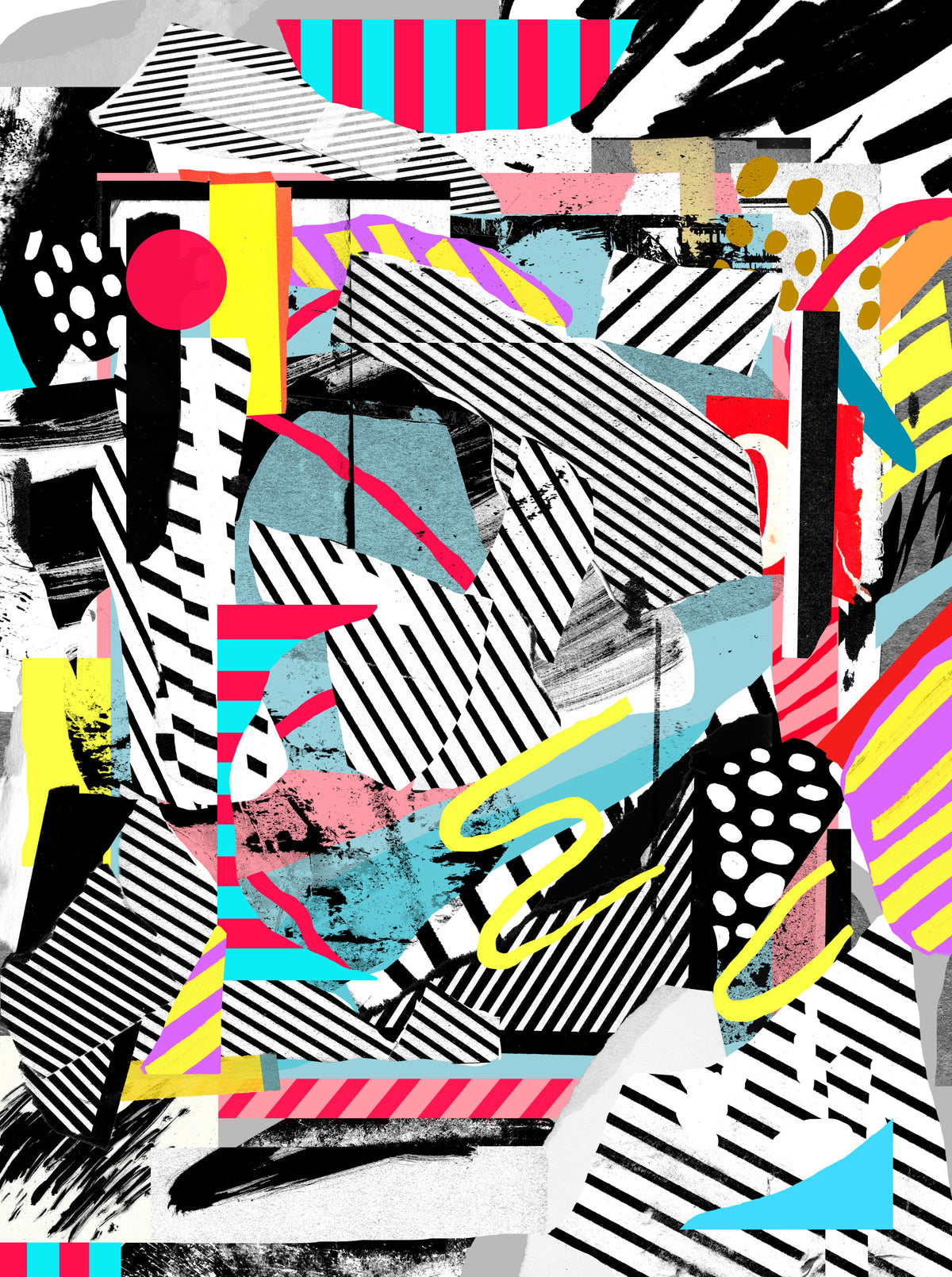 Urban Collage Wall Mural in your room
