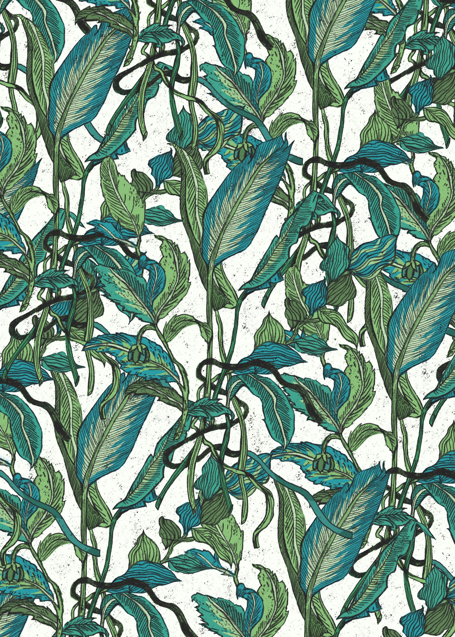 Green Gardens Wall Mural in your room — zoomed
