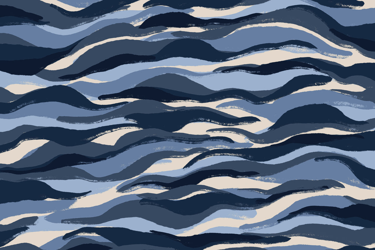 Coastal Bluescape Wall Mural - 2370772 in your room — zoomed