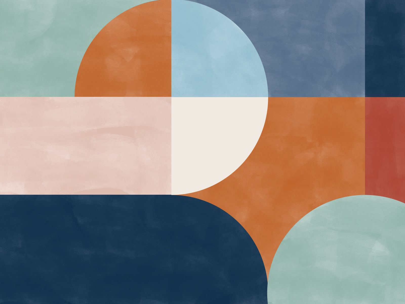 Circle & Square Abstract Wall Mural - 2632095 in your room
