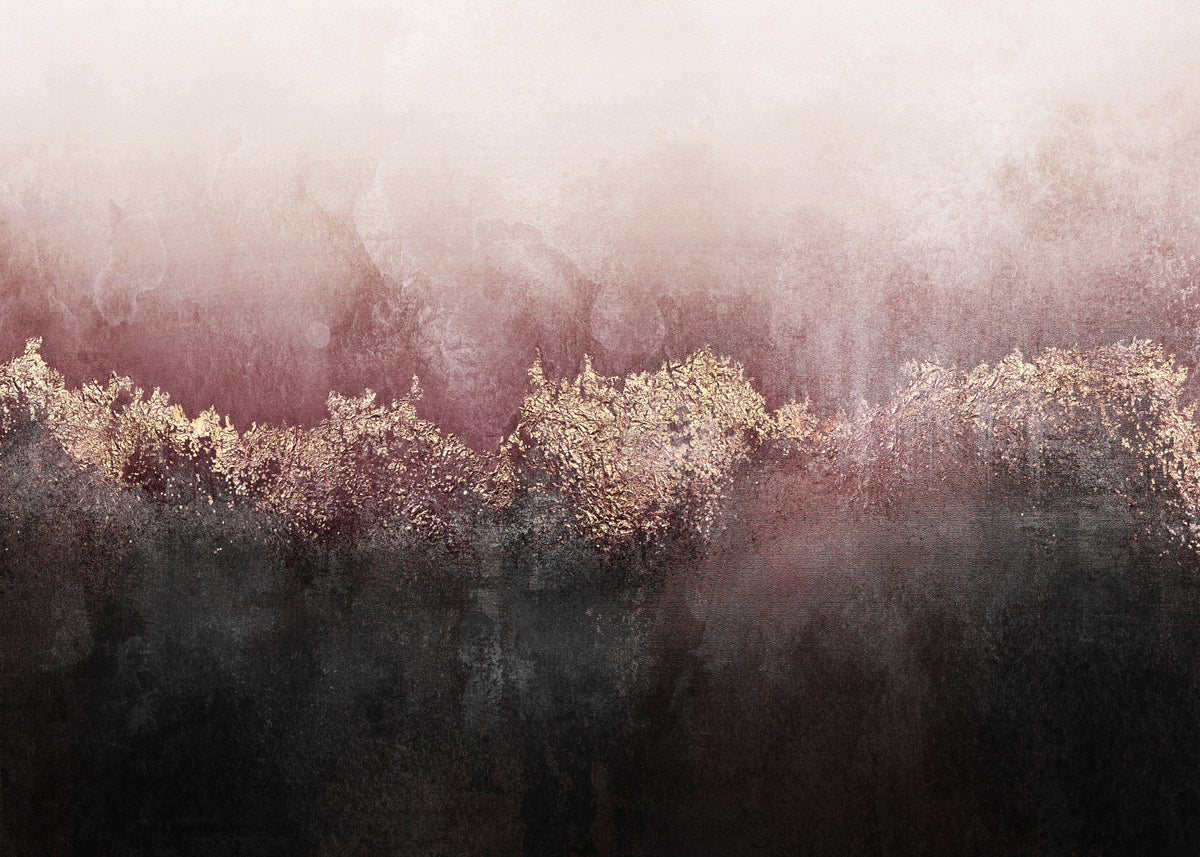 Gilded Rose Dusk Wall Mural - 2715899 in your room