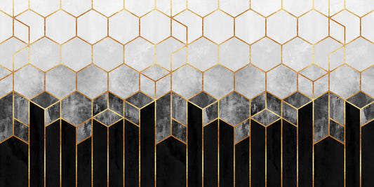 Hex Deco Wall Mural - 2715906