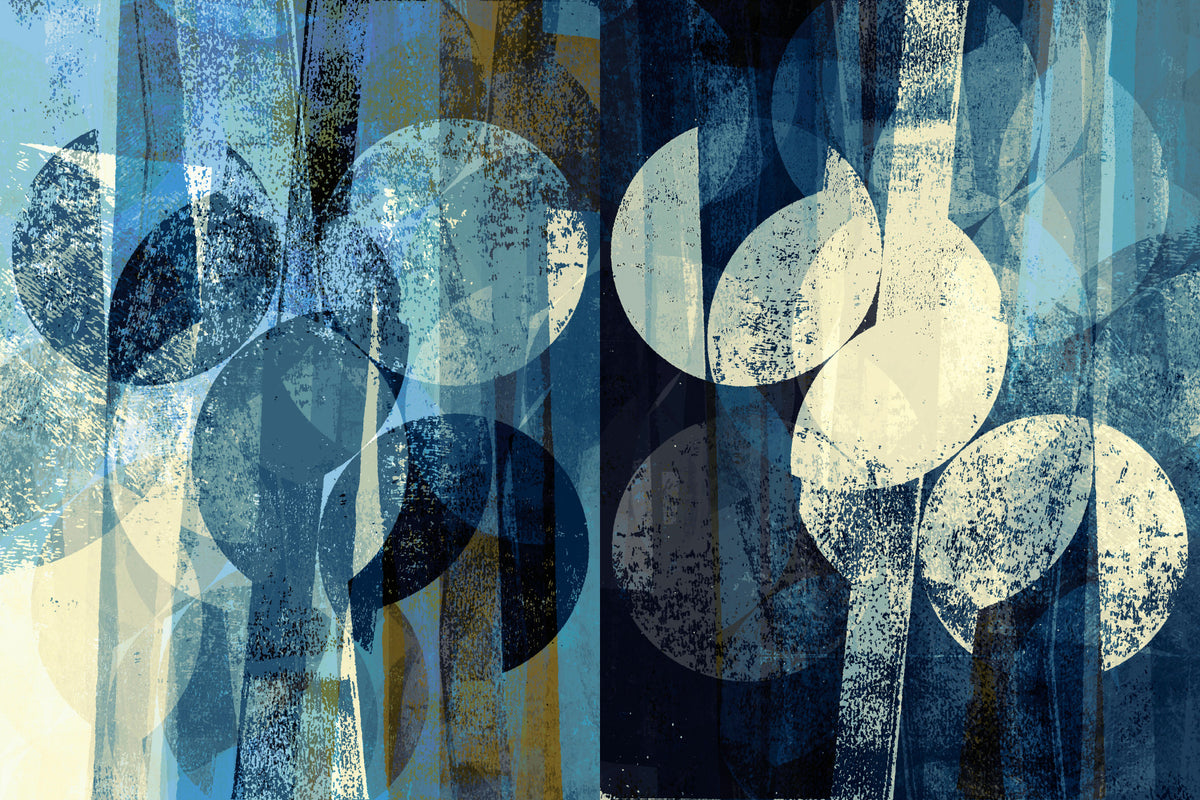 Indigo Echoes Wall Mural - 2749469 in your room — zoomed