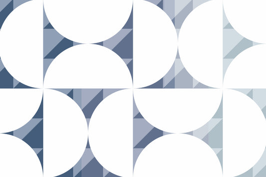 Blue Circle Dance Wall Mural - 2761196