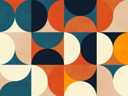 Retro Circles Wall Mural - 2861715