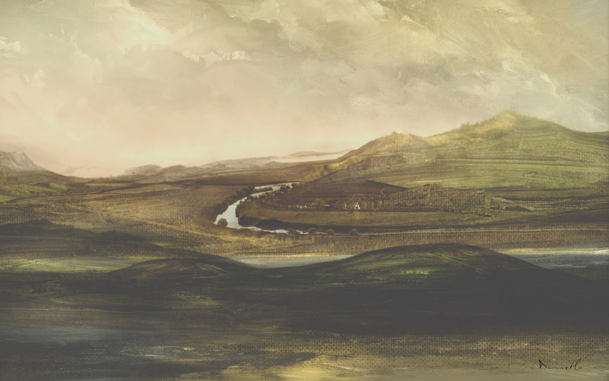 Painted Valley Vista Wall Mural -2925053 in your room — zoomed