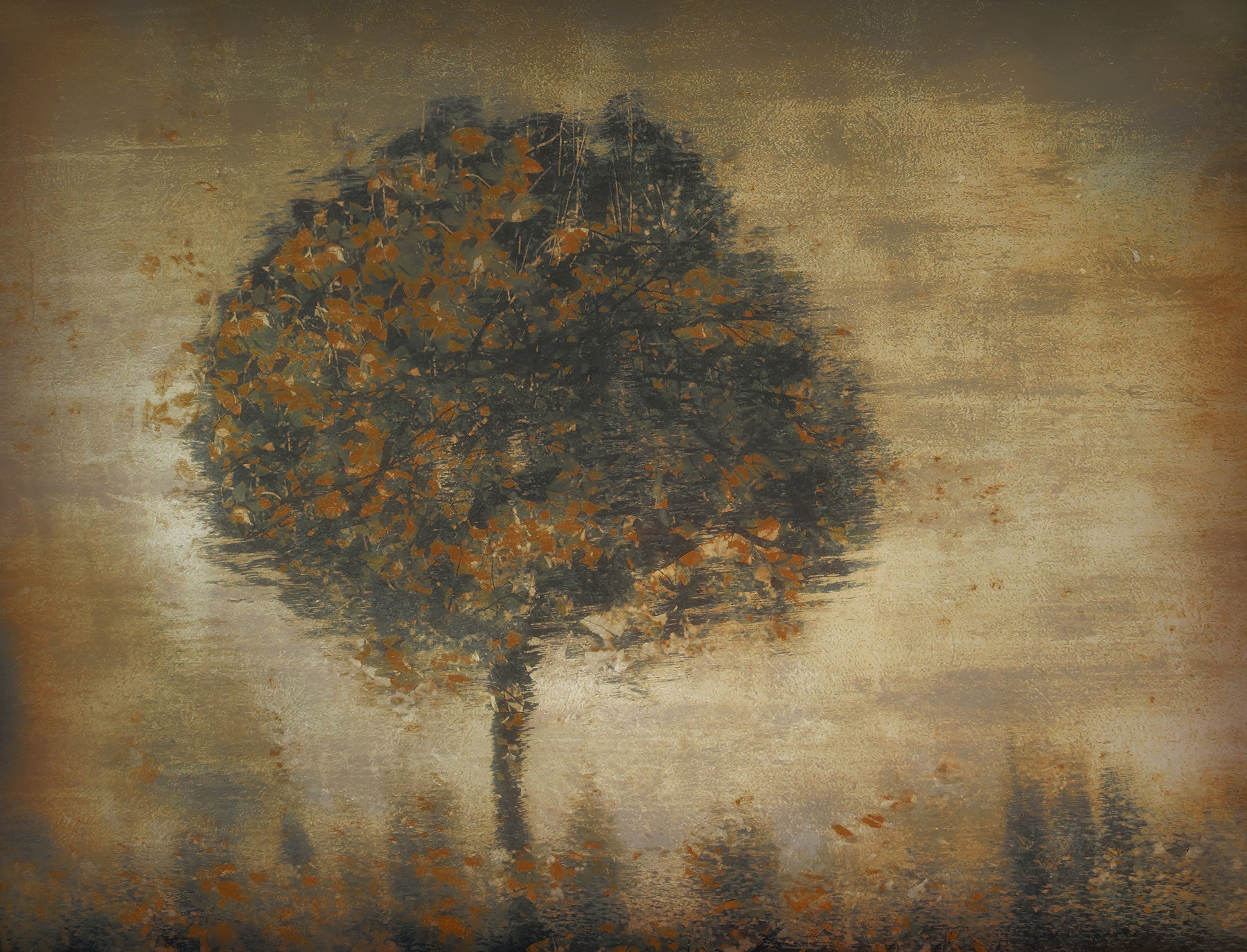 Autumnal Solitude Wall Mural -1433210