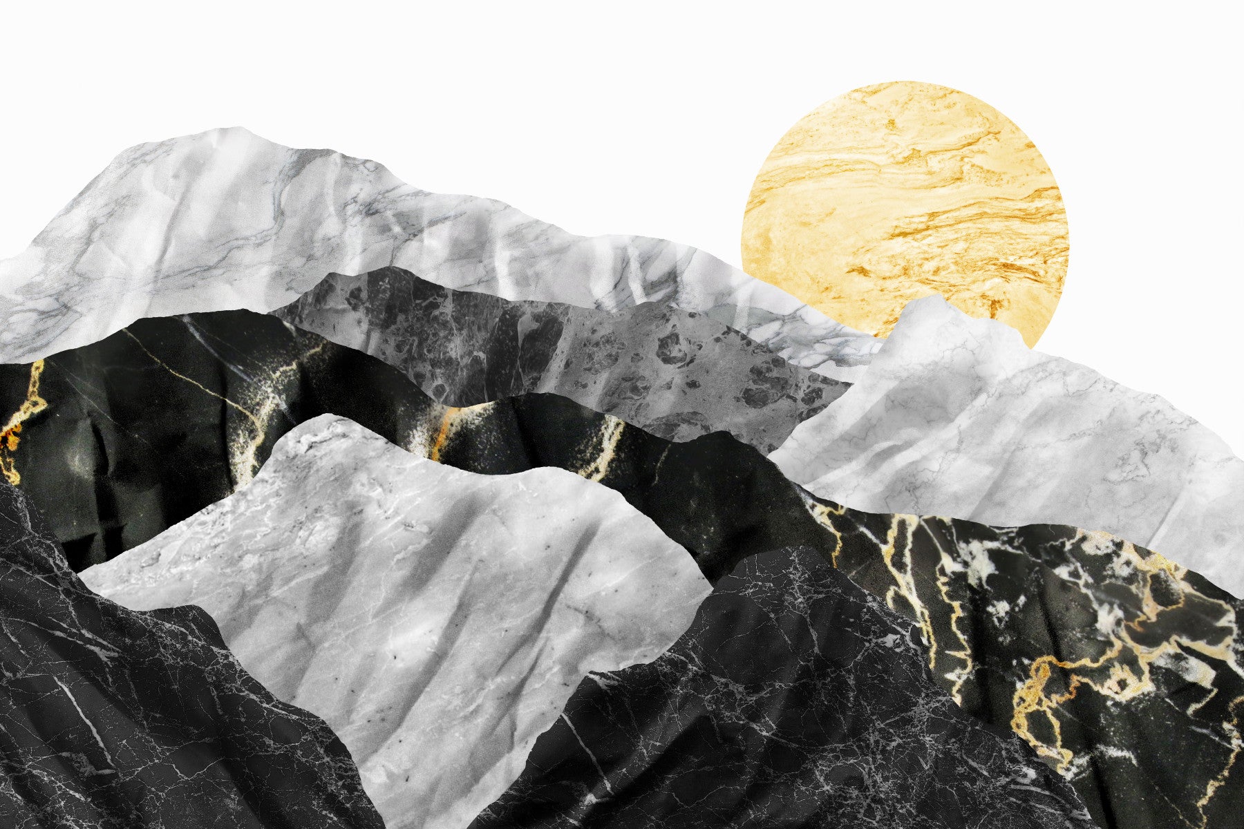 Marble Peaks Wall Mural -2583866