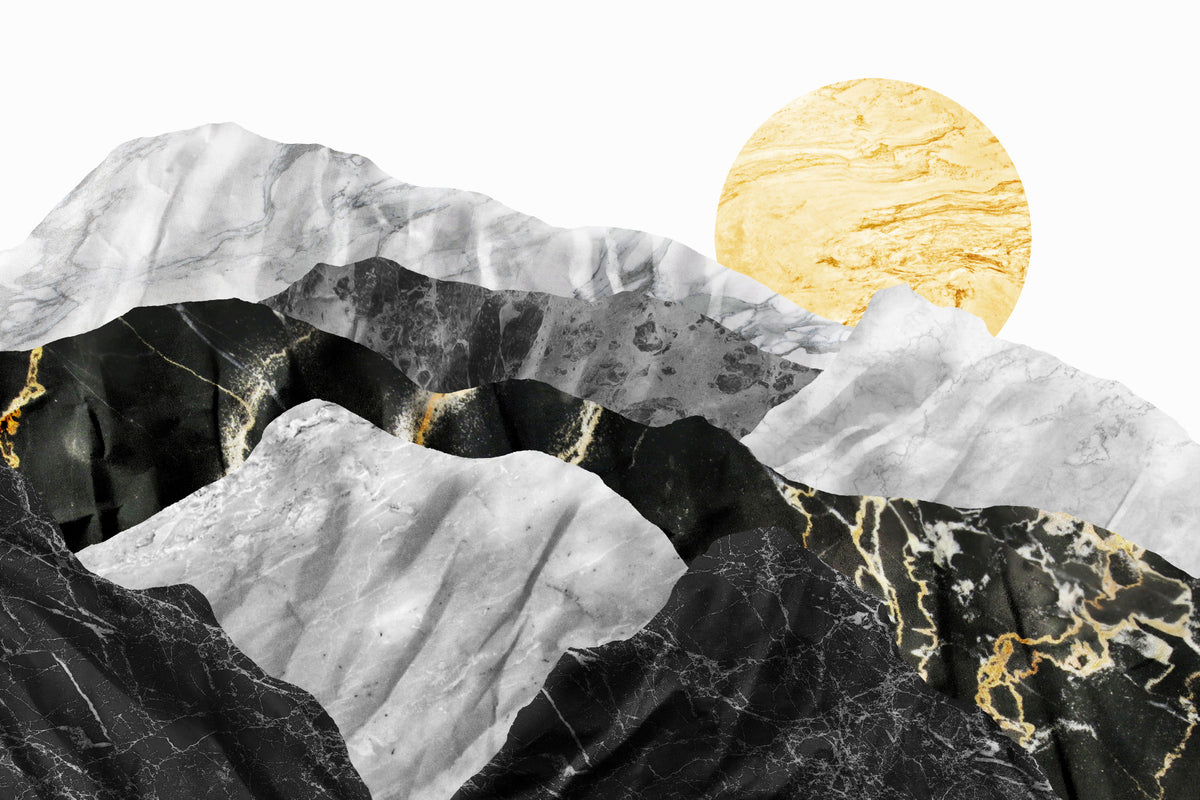 Marble Peaks Wall Mural -2583866 in your room — zoomed