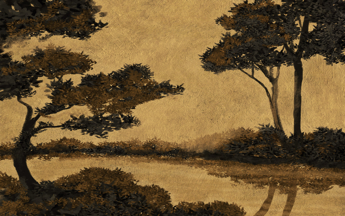 Golden Mist Waterscape Wall Mural -2887503 in your room — zoomed