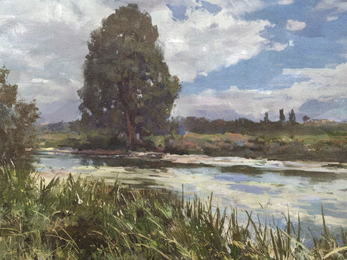 Riverbank Reverie Wall Mural -2834889 in your room — zoomed