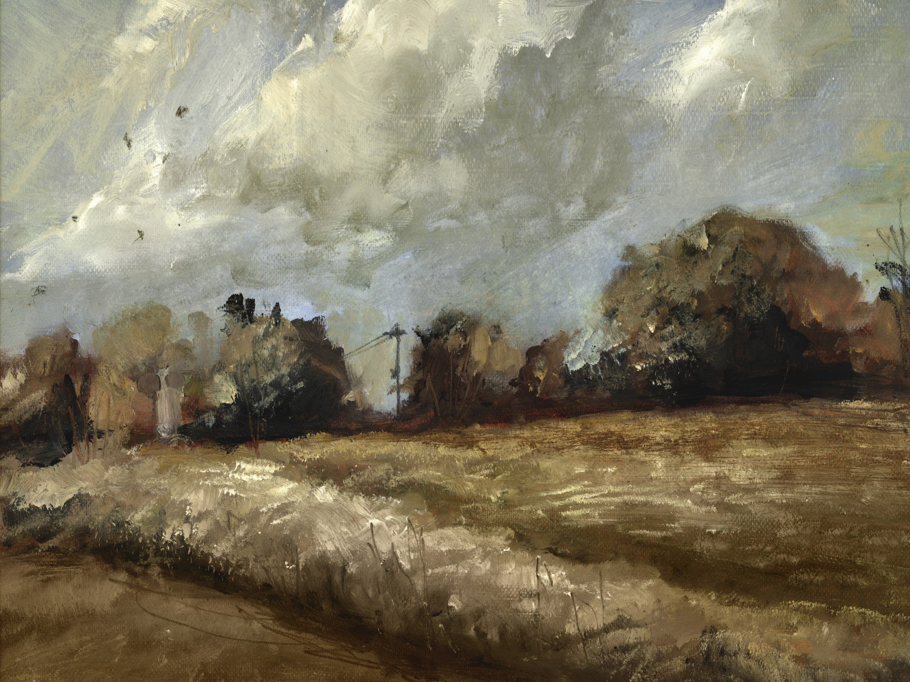 Brushstroke Countryside Wall Mural -2917436 in your room — zoomed