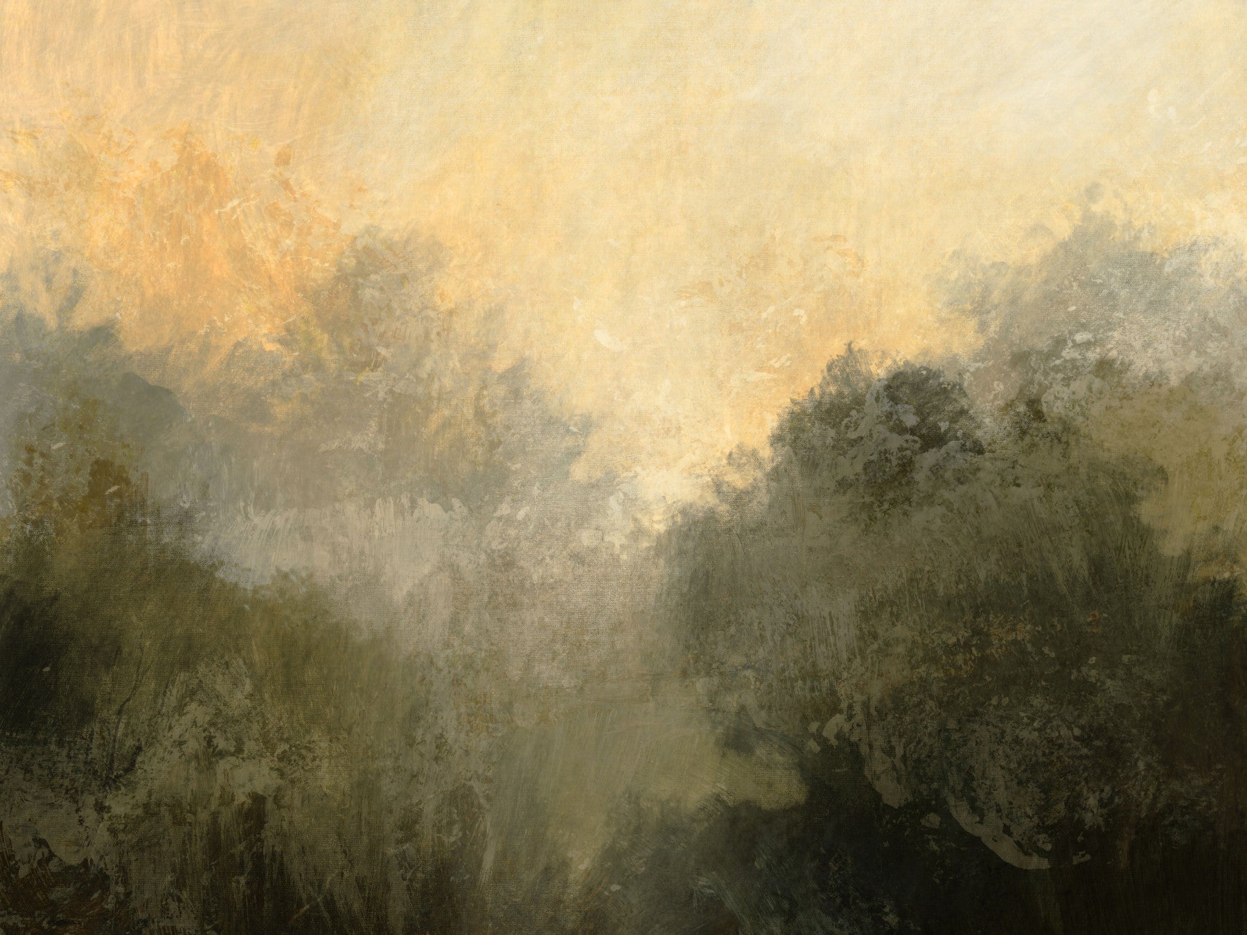 Golden Valley Haze Wall Mural -2803059