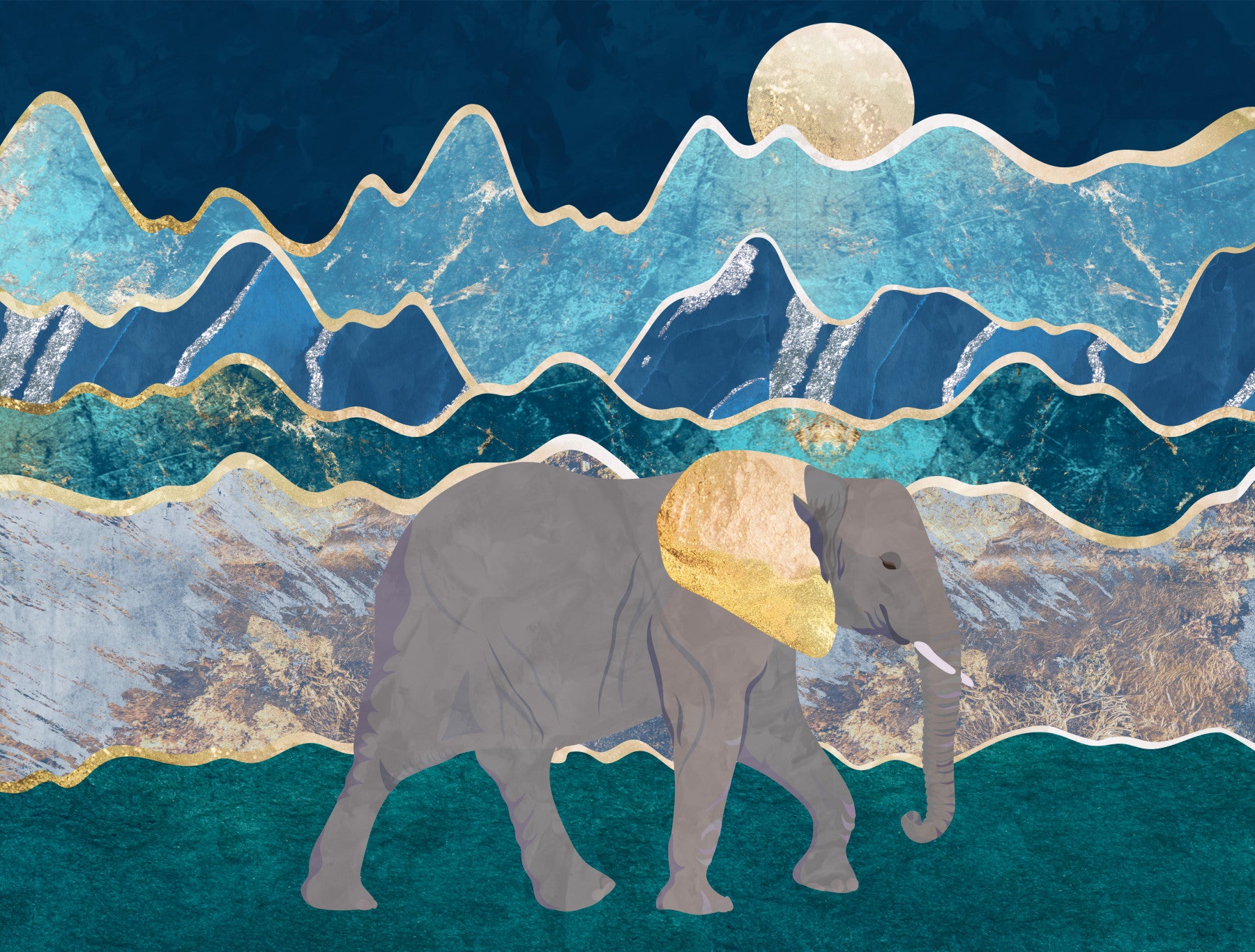 Elephant Vista Wall Mural -2465921