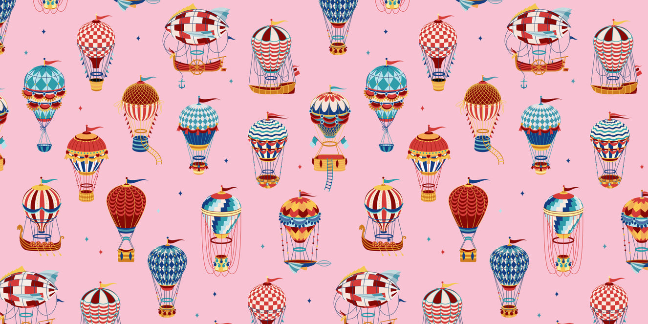 Vintage Balloon Voyage Wall Mural -2735488