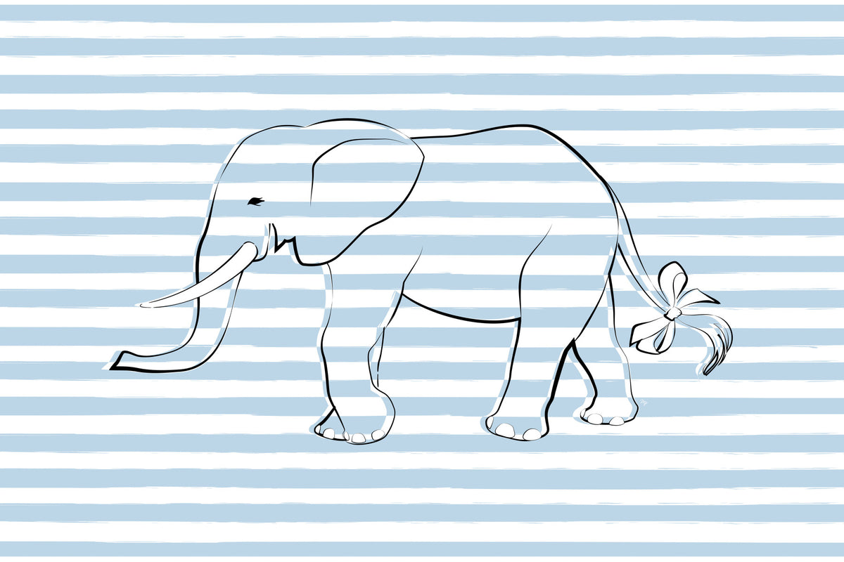 Elephant with a Bow Wall Mural -2643123 in your room