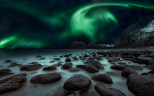 Mystic Shore Lights Wall Mural -804194