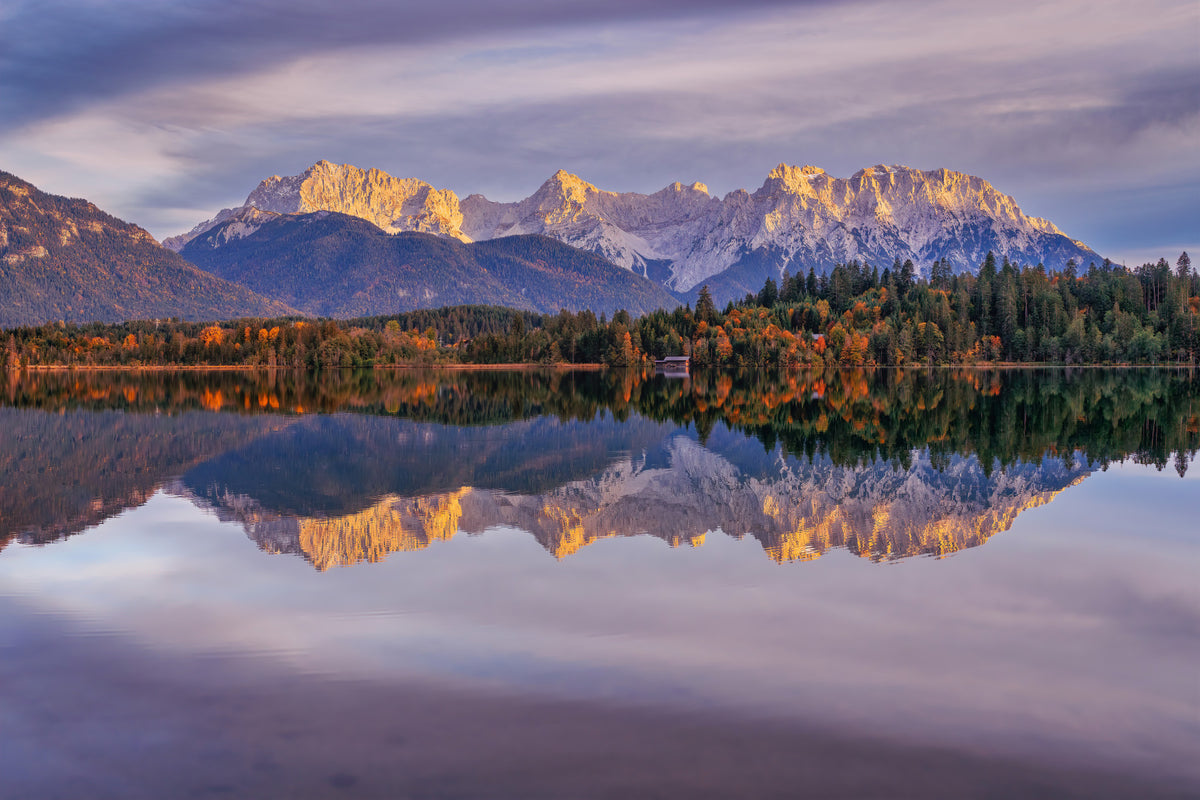 Golden Peaks Reflection Wall Mural -2329680 in your room — zoomed