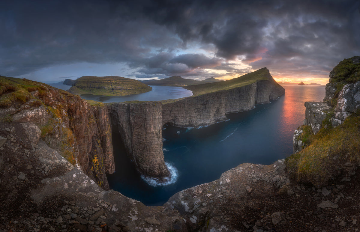 Faroe Cliffs Dawn Wall Mural -2655687 in your room — zoomed