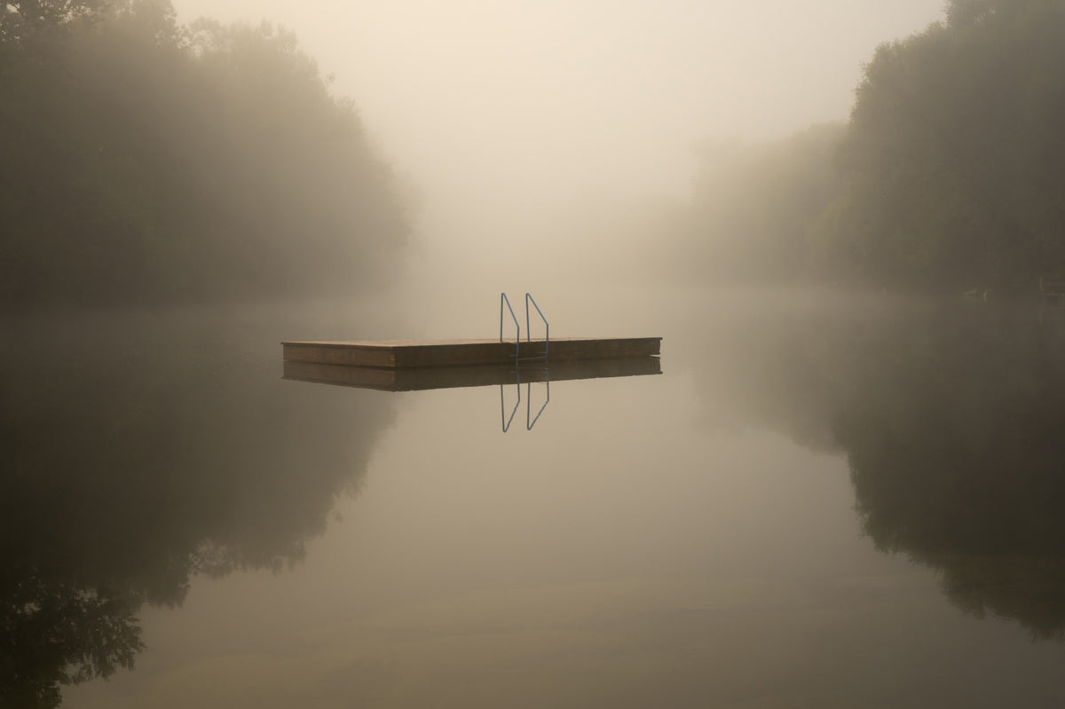 Misty Lake Retreat Wall Mural -2130139 in your room — zoomed