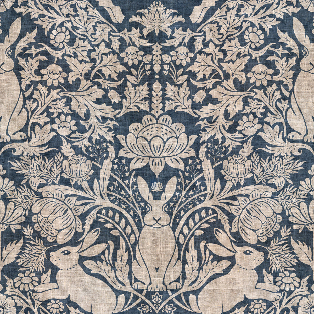 Rabbit Meadow Wallpaper⁠ in your room — zoomed