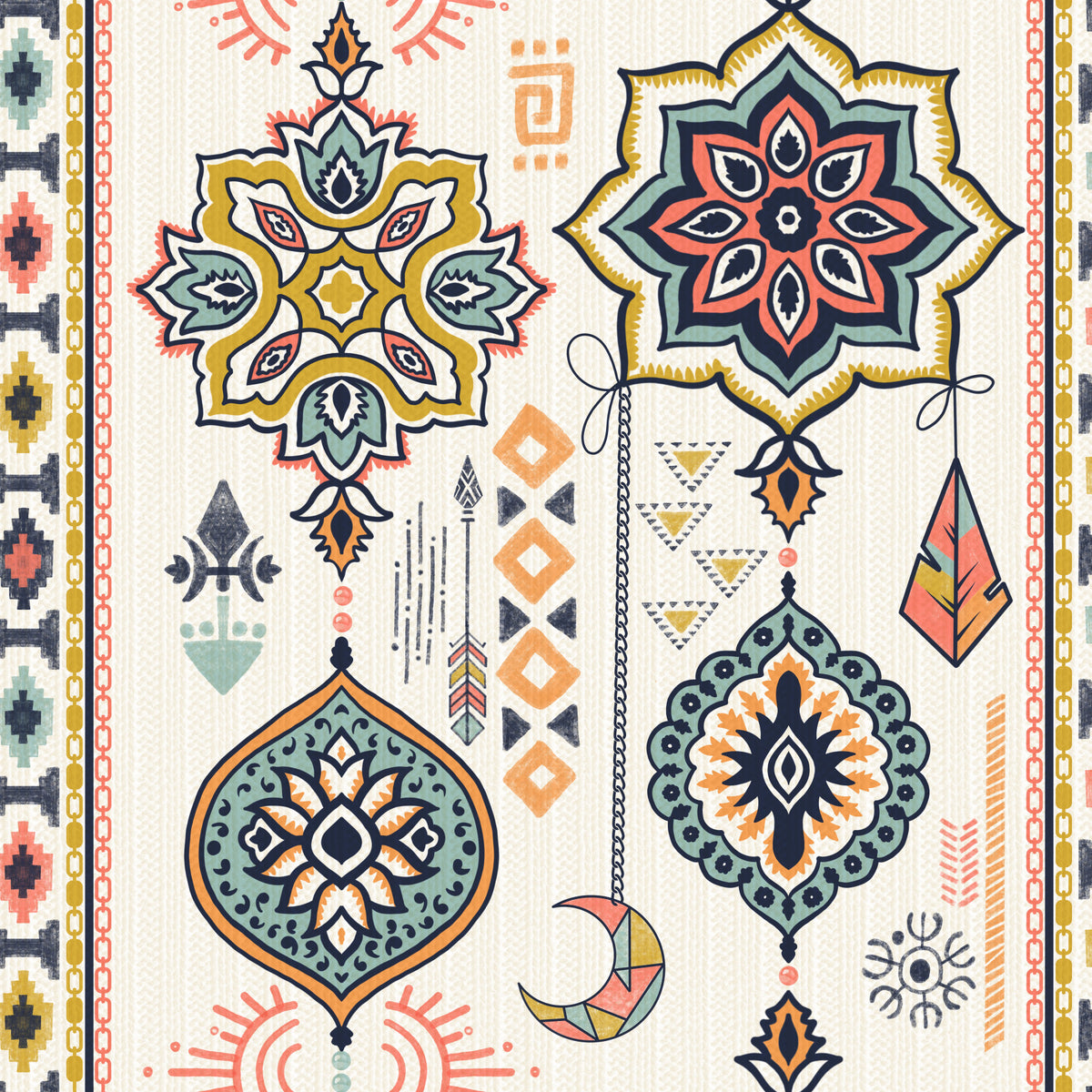 Boho Charms Wallpaper⁠ in your room