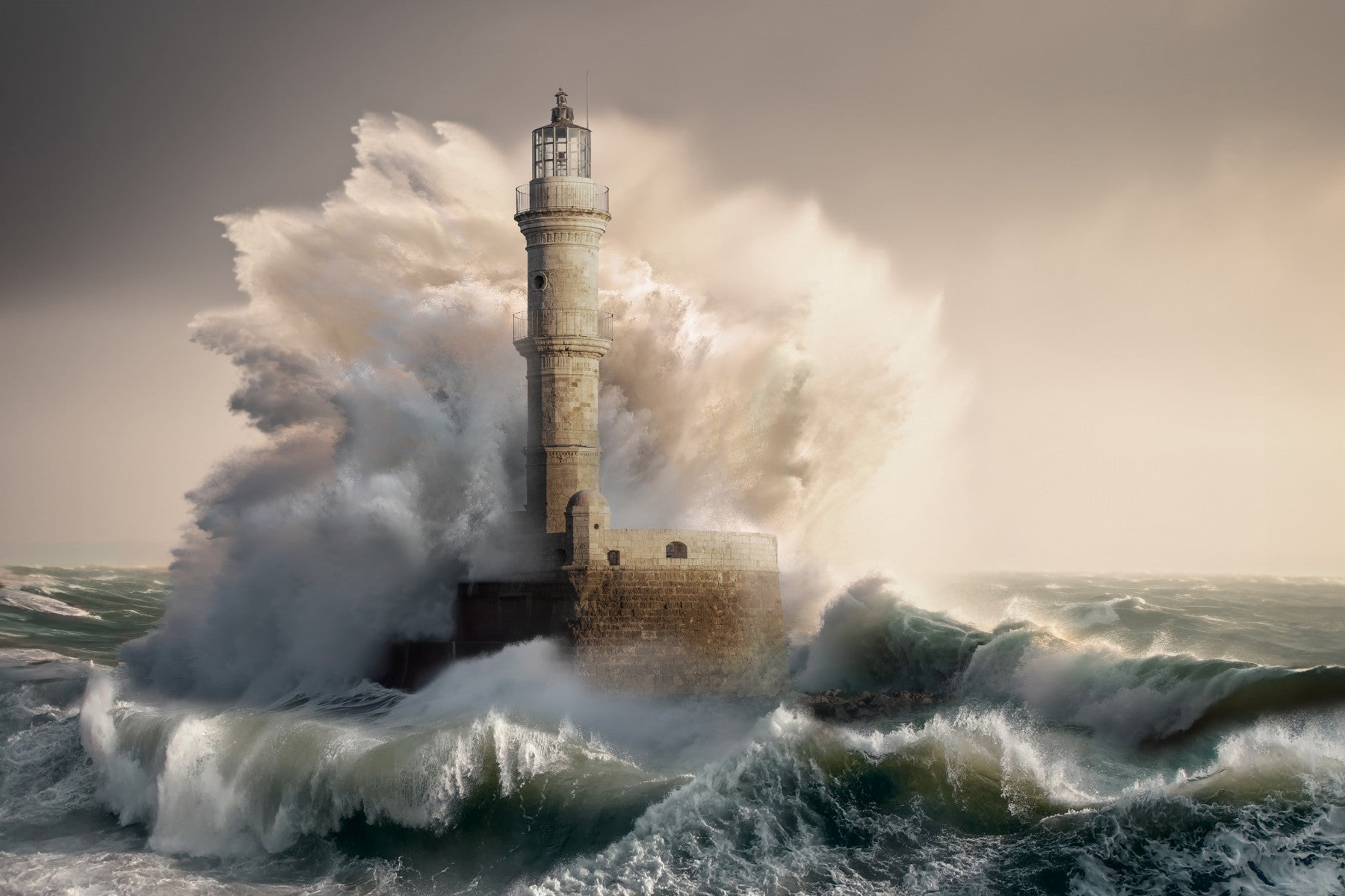 Lighthouse Tempest Wall Mural -2570291 in your room — zoomed