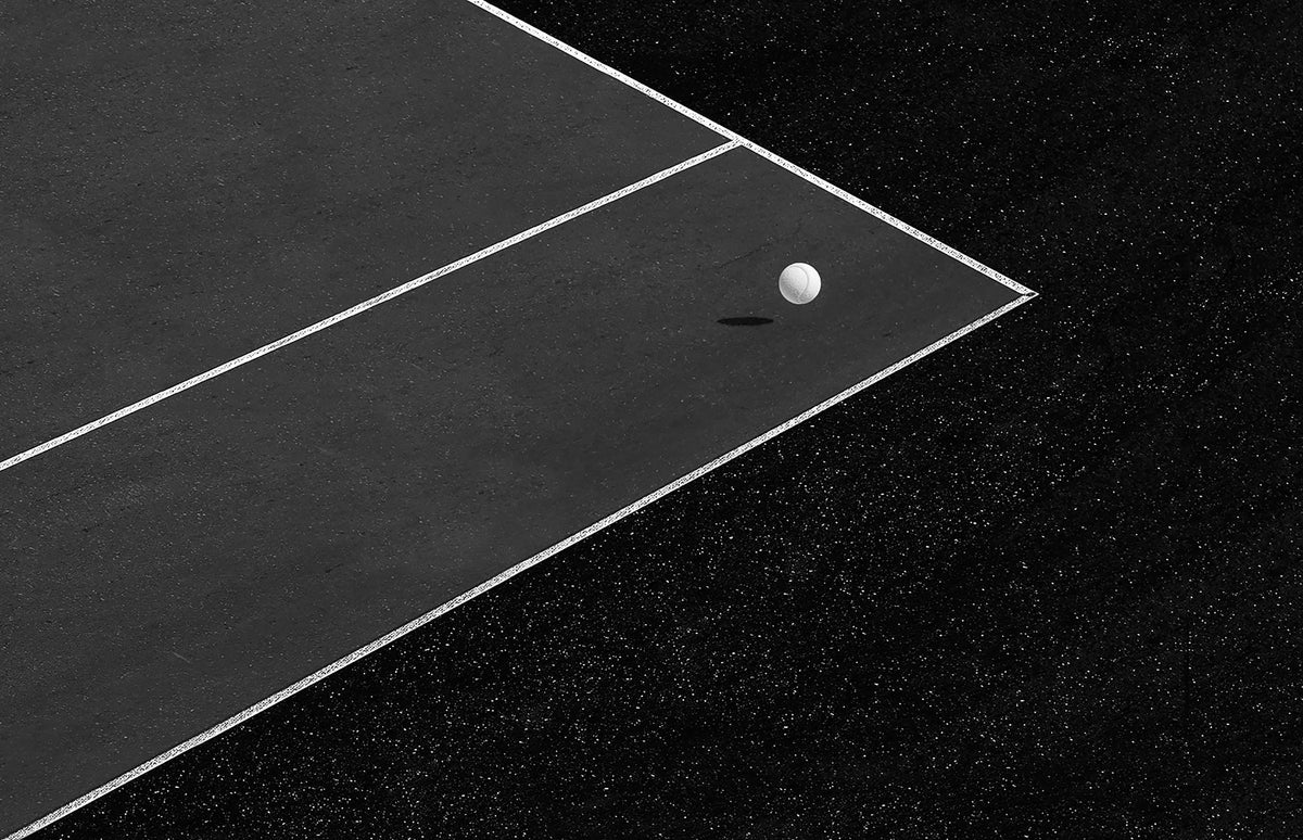 Game On: Minimalist Court Wall Mural -2262507 in your room — zoomed