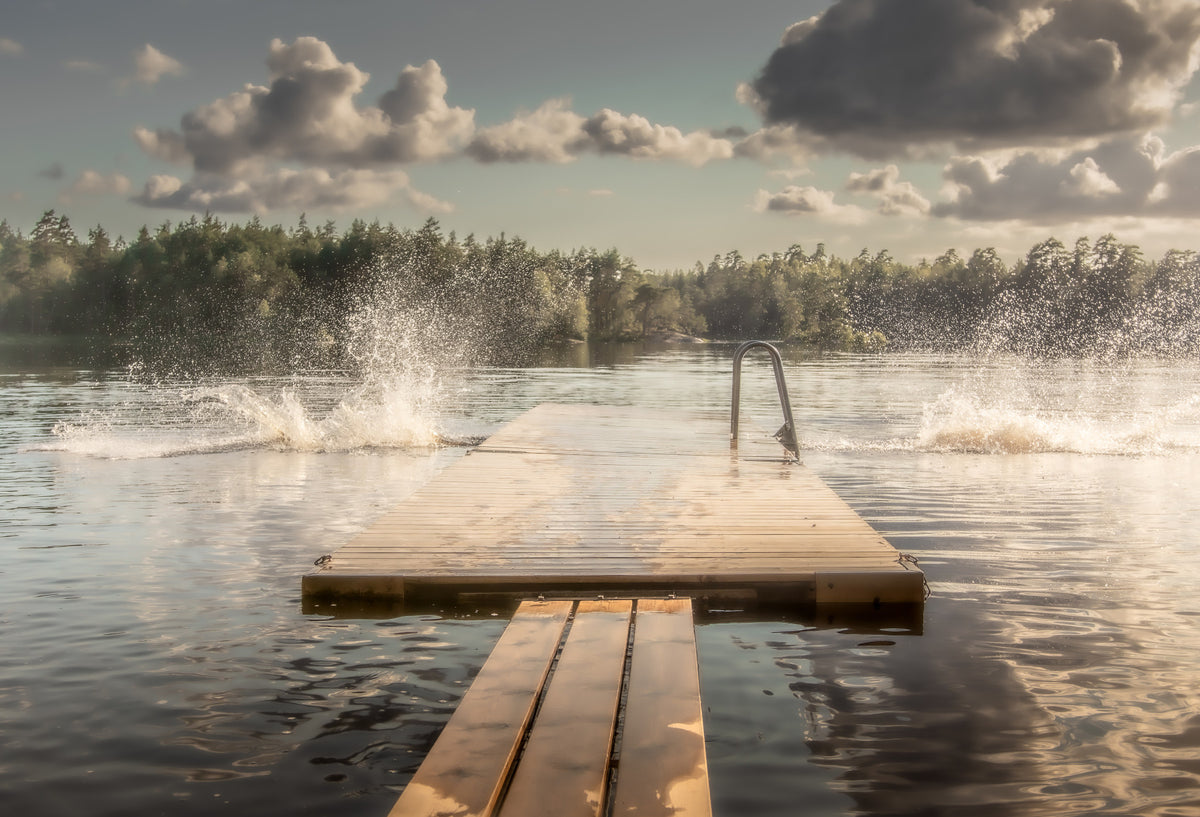 Lake Jump! Wall Mural -2221045 in your room — zoomed