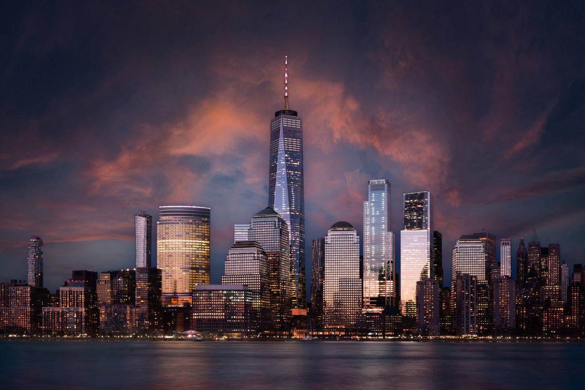 New York Twilight Wall Mural -2258614 in your room — zoomed