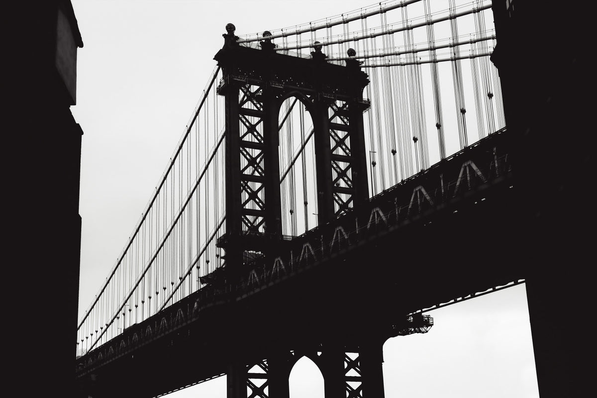 Urban Span: Bridge Silhouette Wall Mural -2333759 in your room — zoomed
