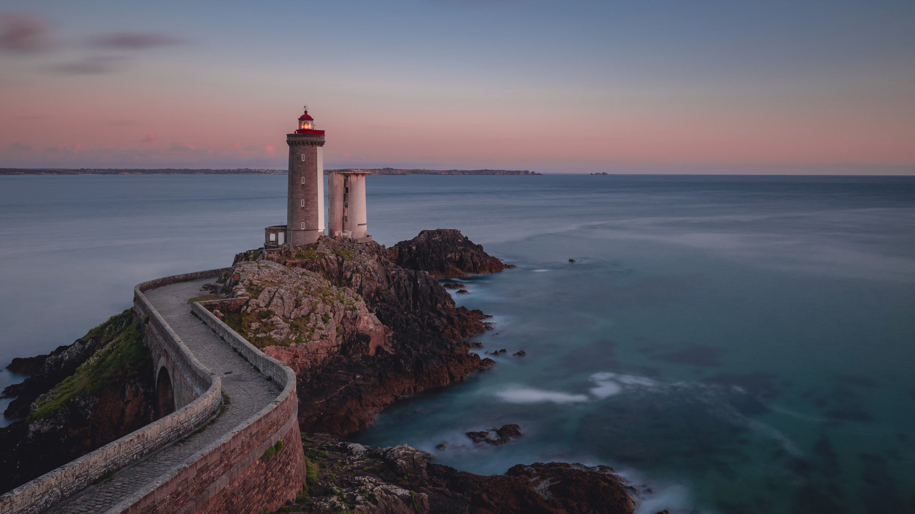 Coastal Beacon Serenity Wall Mural -2316071 in your room — zoomed