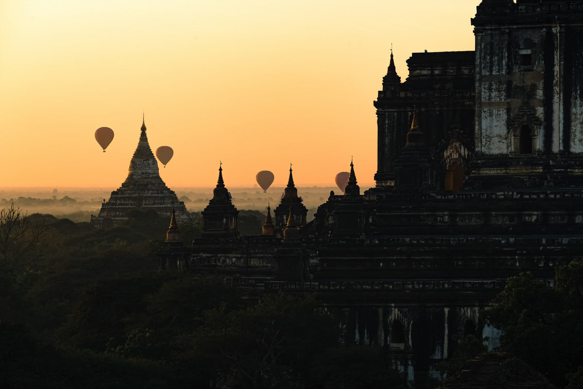 Bagan Sunrise Balloons Wall Mural -2316797 in your room