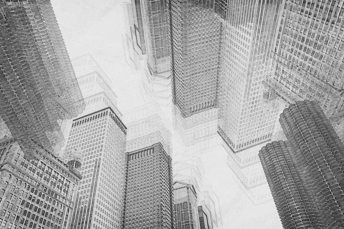 Cityscape Sketch Wall Mural -2337342 in your room