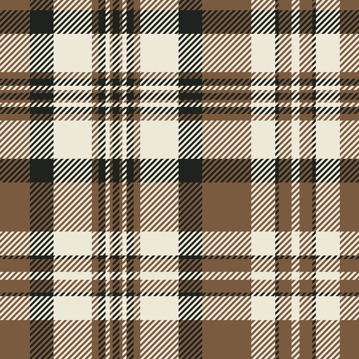 Earthy Plaid Wallpaper⁠ in your room — zoomed