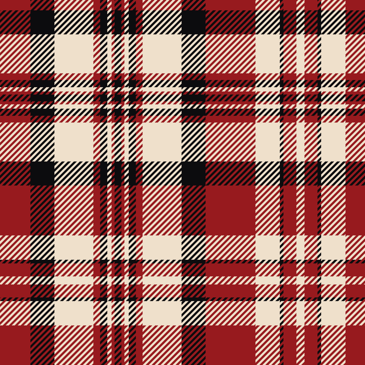 Crimson Plaid Wallpaper⁠ in your room — zoomed