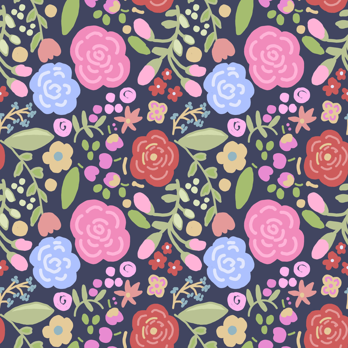 Charming Bloomscape spring bloom flowers Wallpaper⁠ in your room — zoomed