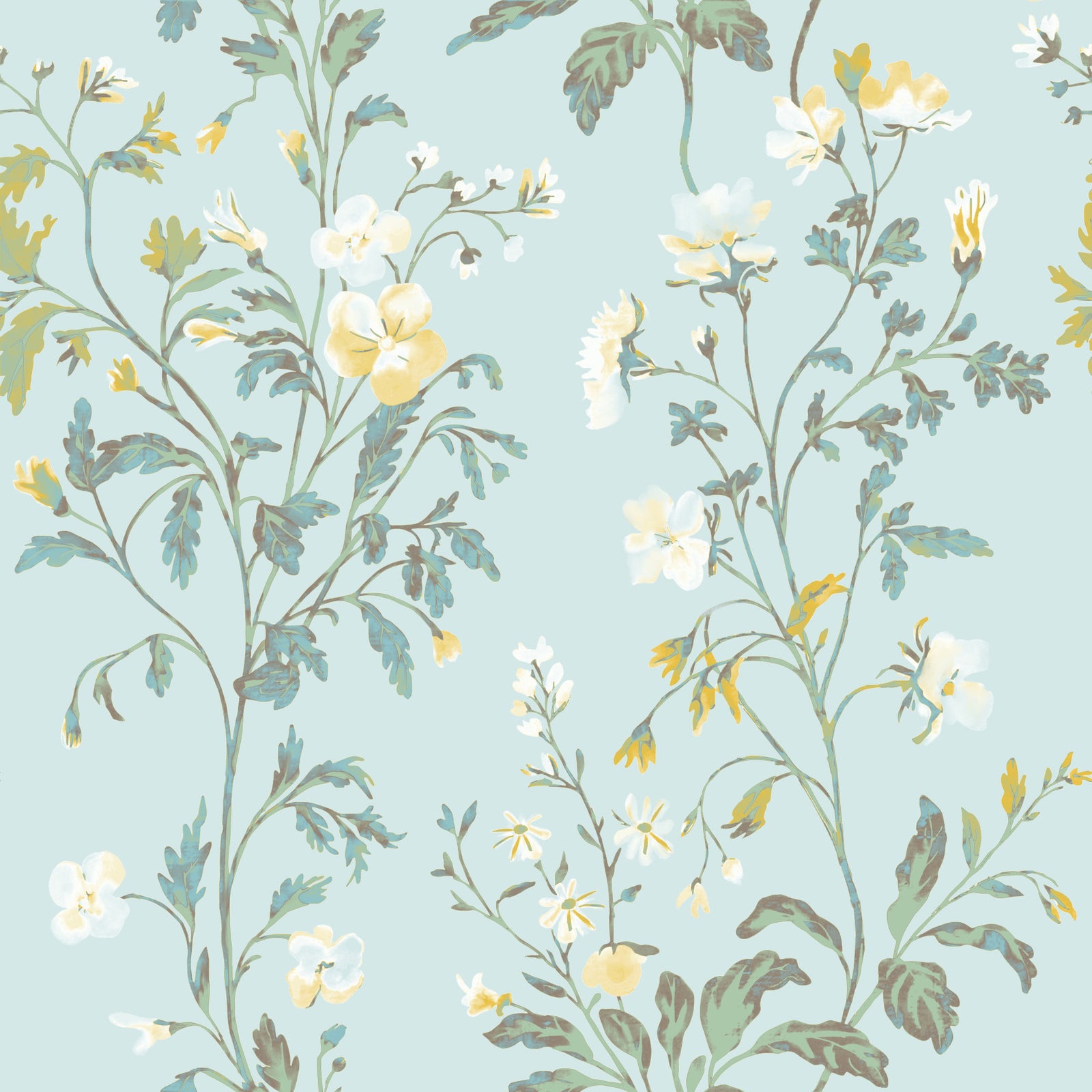 Light Pastel Botanical Dream Wallpaper⁠ in your room