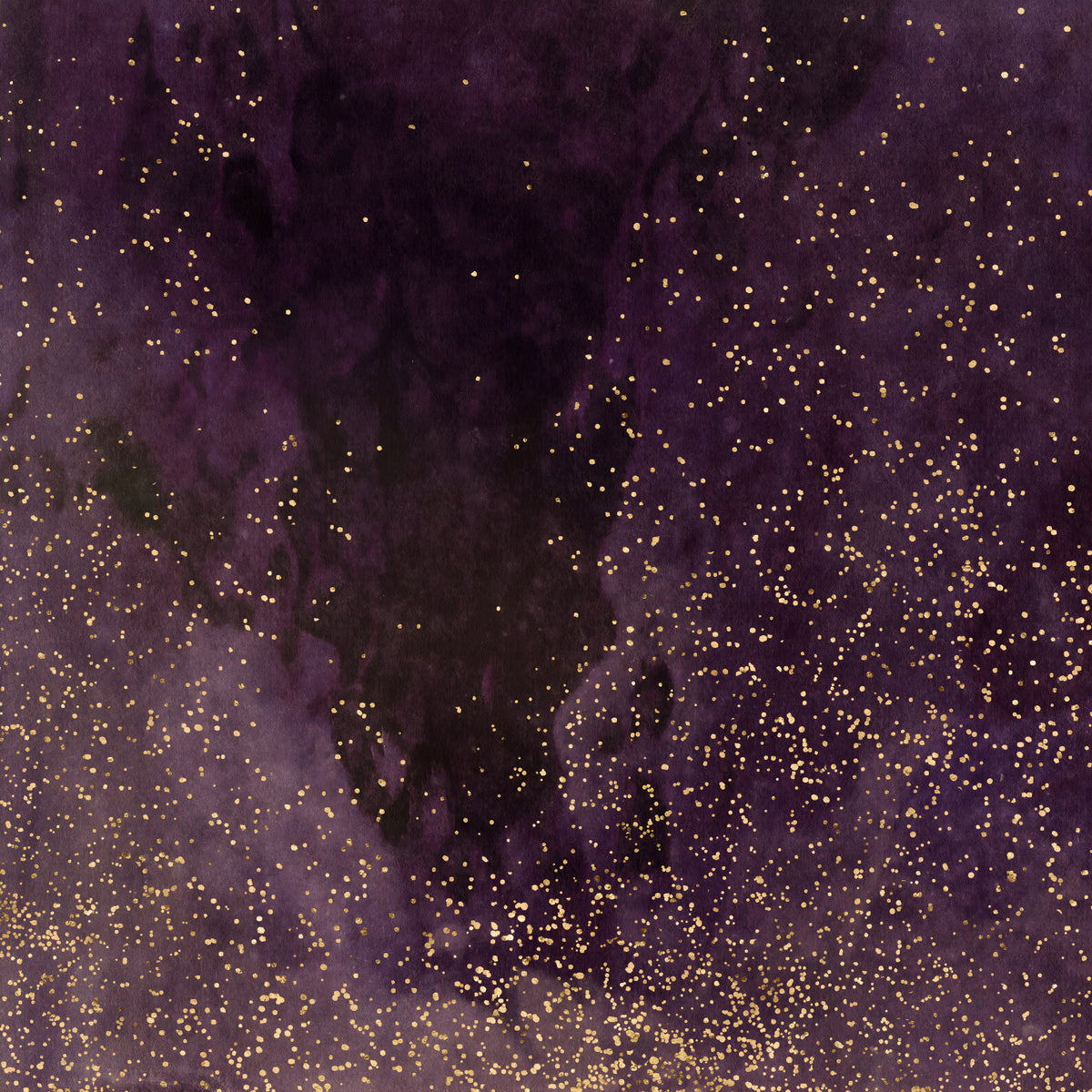 Aubergine Galaxy Wall Mural in your room — zoomed