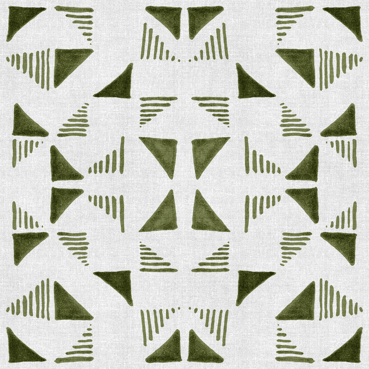Triangles Composition Light Olive Wallpaper⁠ in your room — zoomed