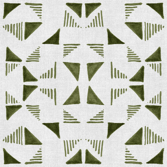 Triangles Composition Light Olive Wallpaper⁠