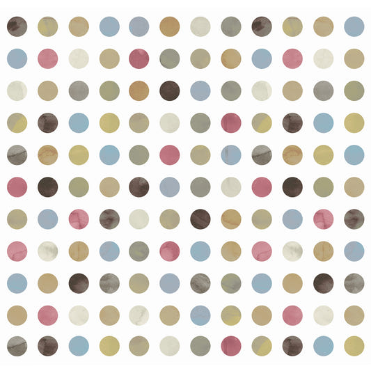 Winter Pastel Dot Delight Wall Mural