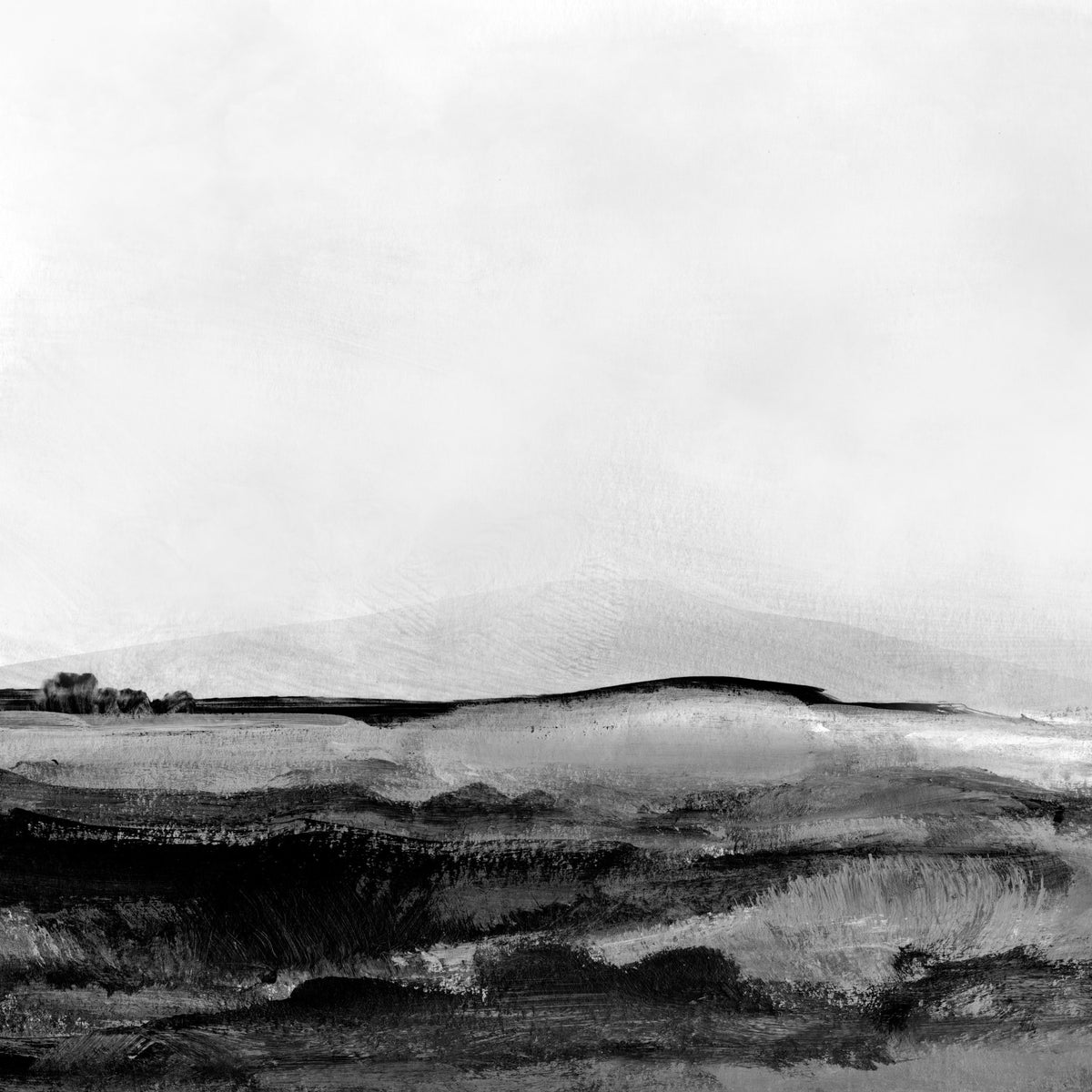Grayscale Hills Wall Mural -2492353 in your room
