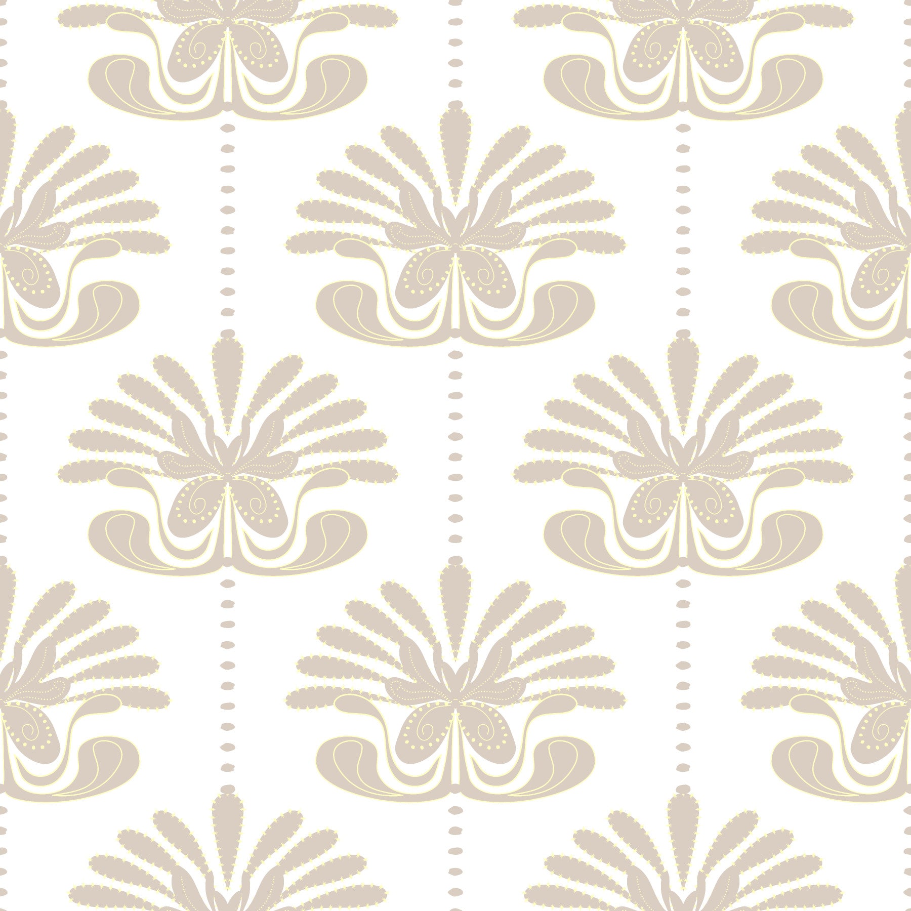Chic Floral Symmetry Wallpaper⁠