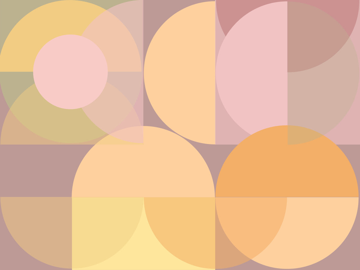 Geometric Pastel Harmony Wall Mural in your room