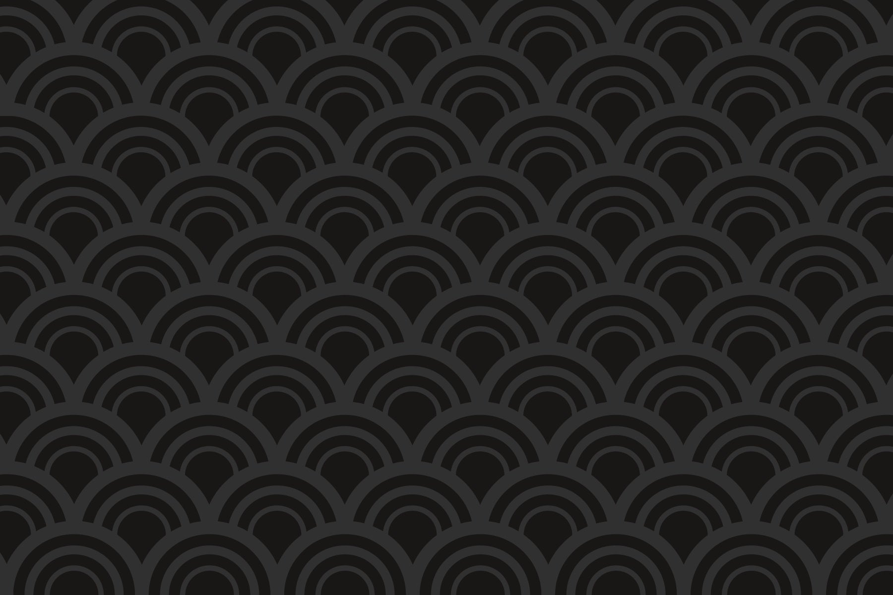 Black Charcoal Waves Wall Mural