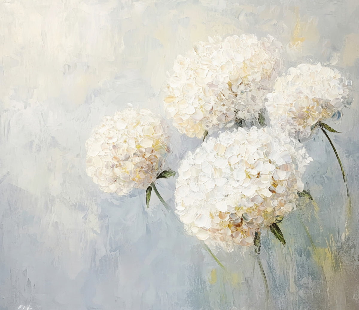 Soft Bloom: Floral Impression Wall Mural in your room